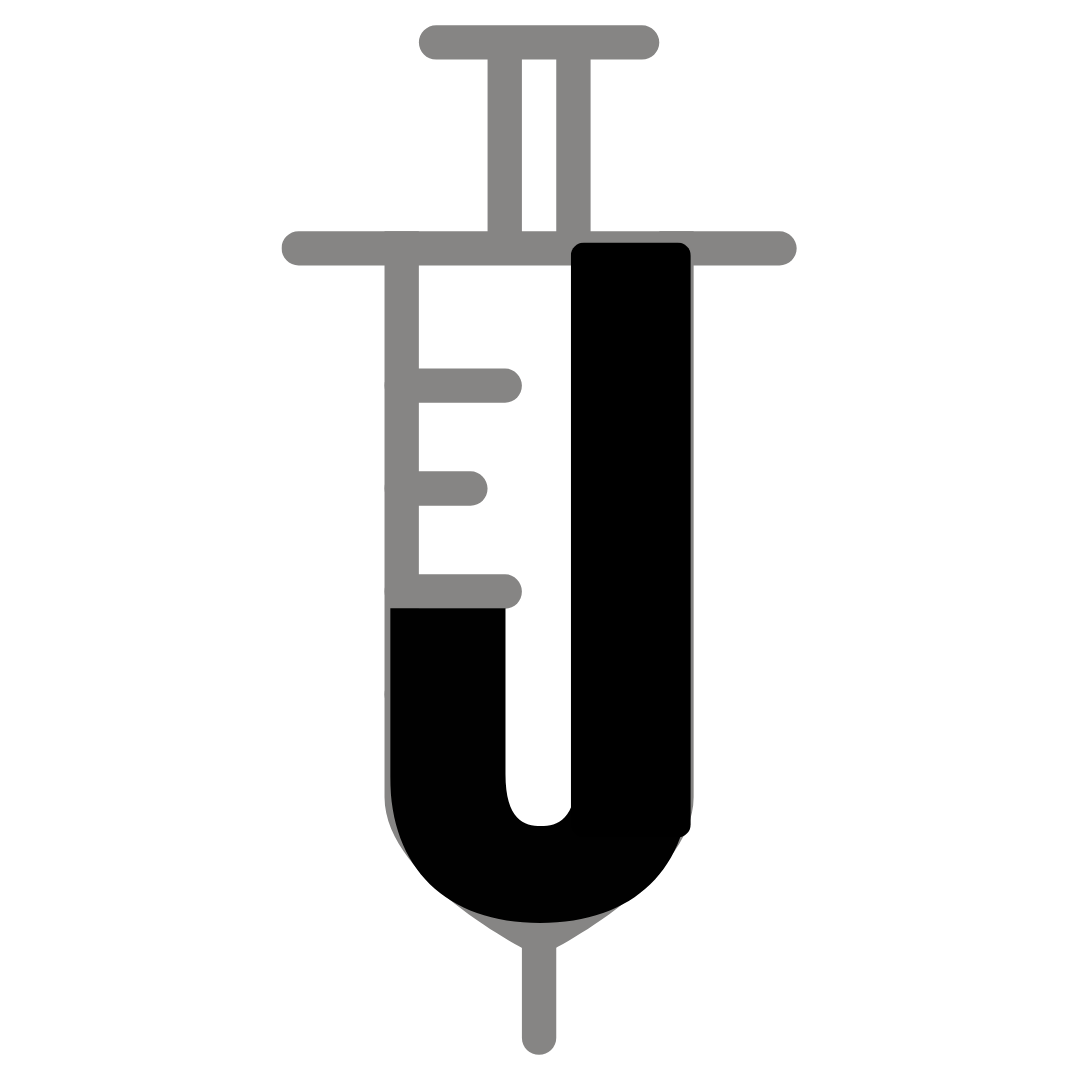Jectra Favicon - Stylized Syringe with Prominent J